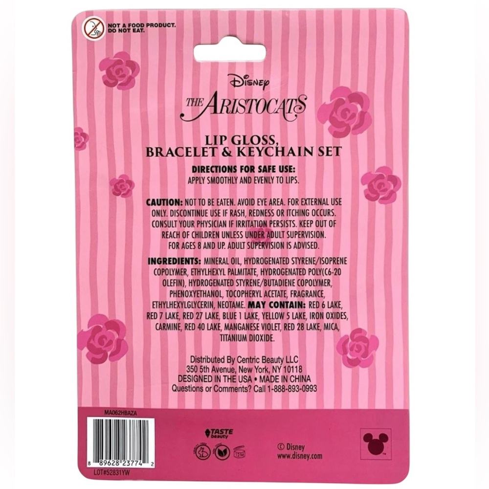 Disney Aristocats Pink Keychain Set - Picture 2 of 3